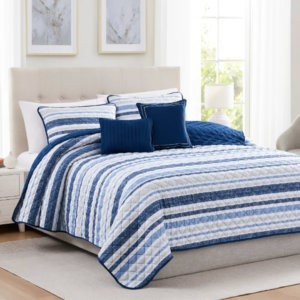 QUILT SET QUEEN PRNT GLENDALE 5PC
